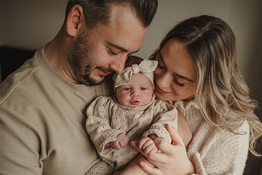 newbornshoot loon op zand